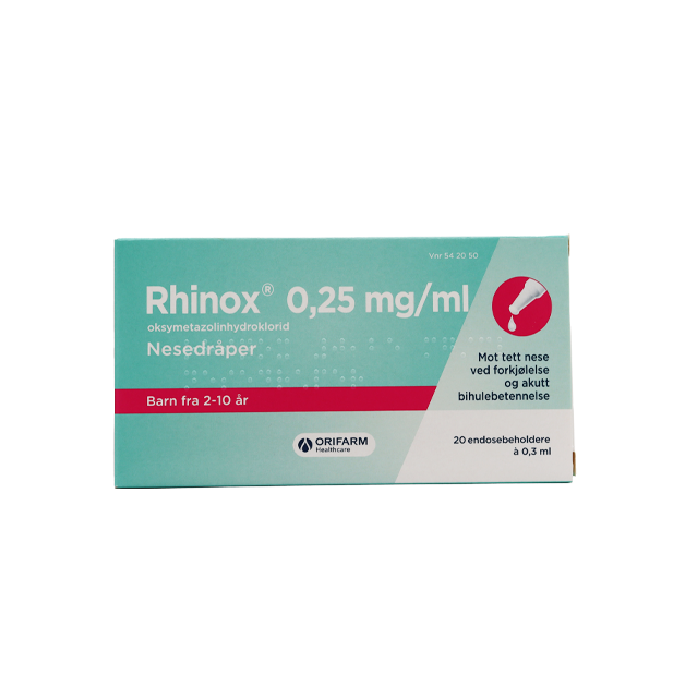 Rhinox Nesedråper 0,25 mg/ml