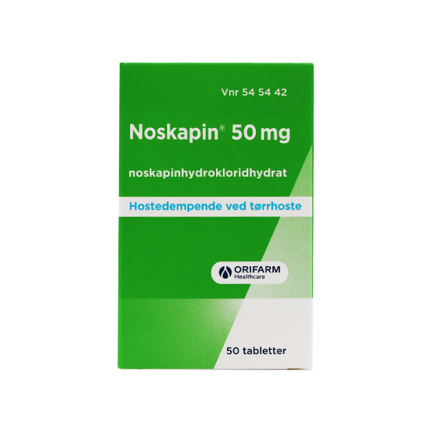 Noskapin 50 mg - 50 tabletter