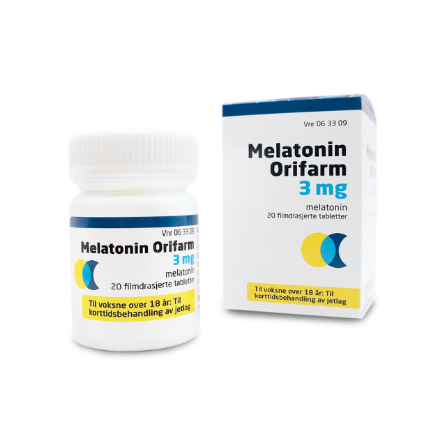 Melatonin Orifarm 3 Mg Eske Boks