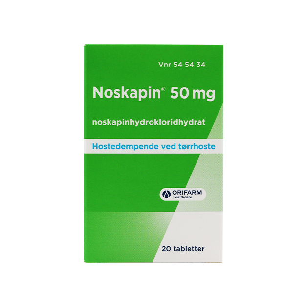 Noskapin 50 mg - 20 tabletter